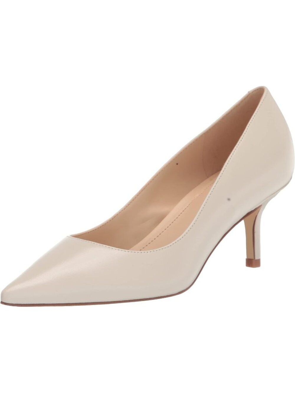 Womens Chic Cream Modern Pointed Toe Alola Dress Casual Pumps Pull On Heel Shoes